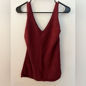 Like-New Loft Outlet Deep Red Sweater Tank